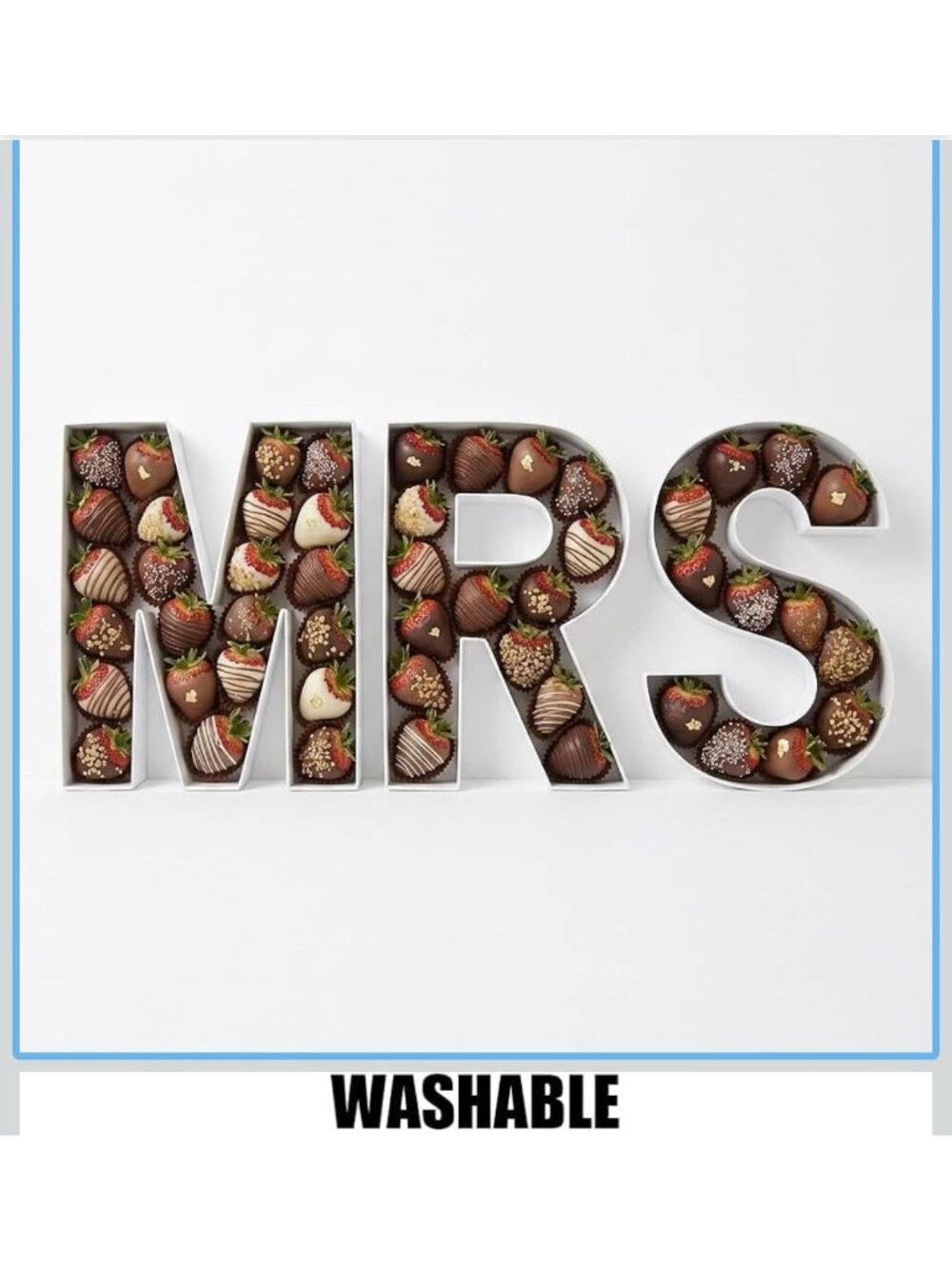Waterproof MRS Fillable Plastic Food Tray 3 Pack 10" Letters For Charcuterie Bri
